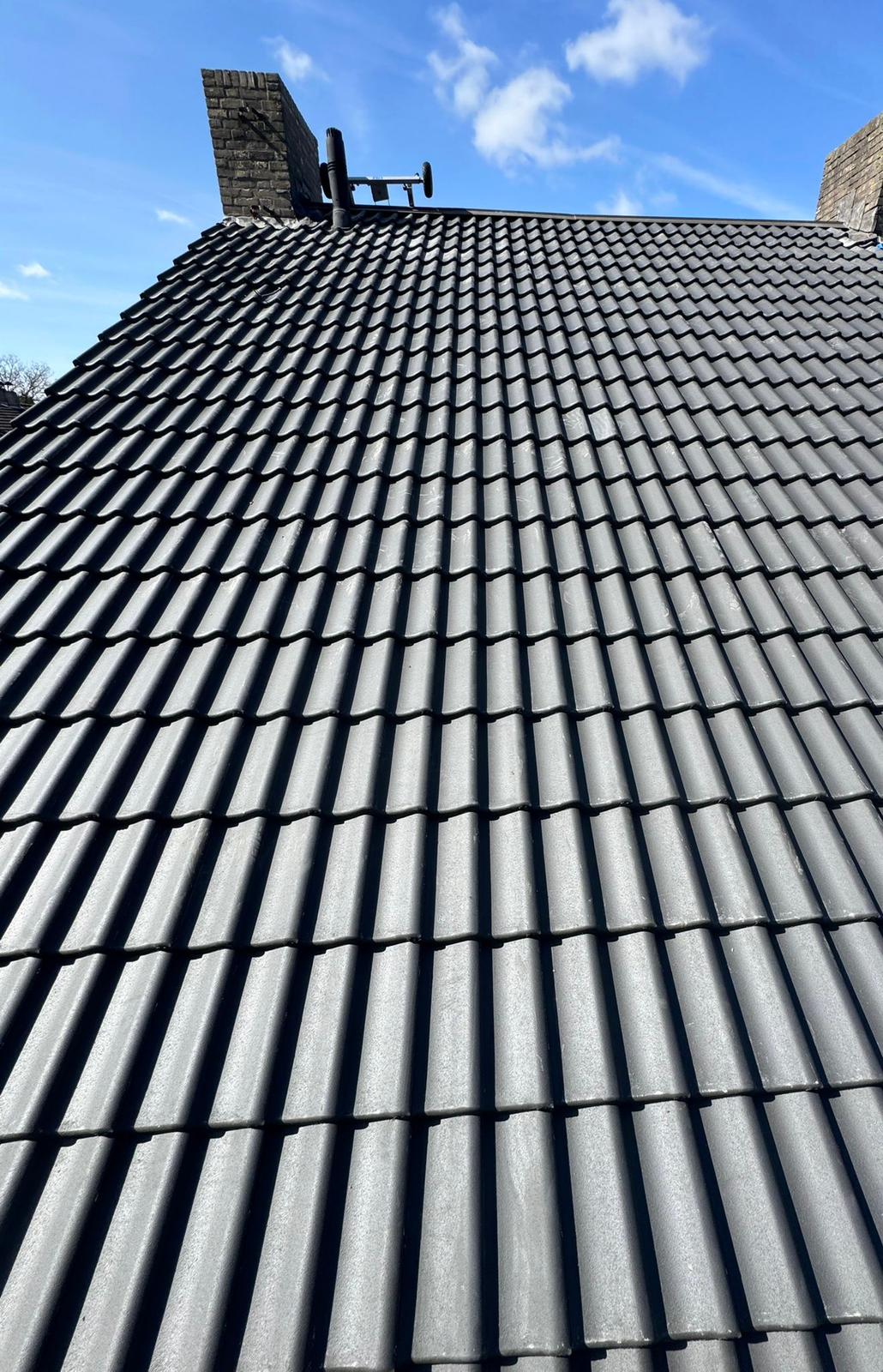Pannen dak close-up